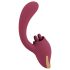 Javida - 2-i-1 tungan vibrator (röd)