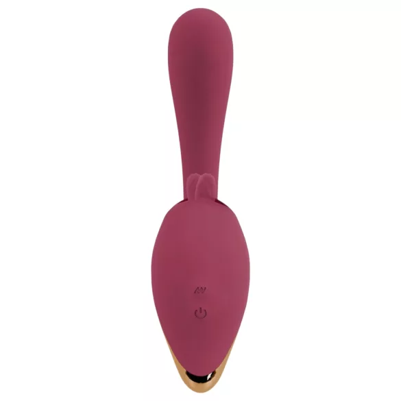 Javida - vibrator med tunga 2i1 - röd