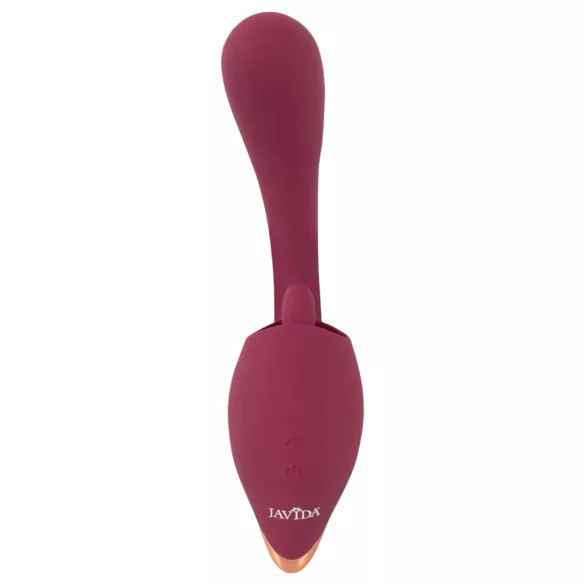 Javida - vibrator med tunga 2i1 - röd