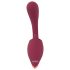 Javida - 2-i-1 tungan vibrator (röd)