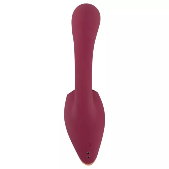 Javida - vibrator med tunga 2i1 - röd