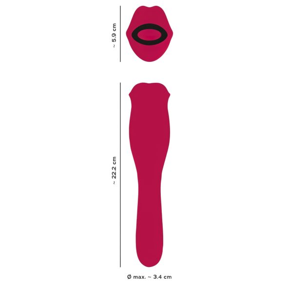 You2Toys - 2i1 tungan vibrator (rosa)