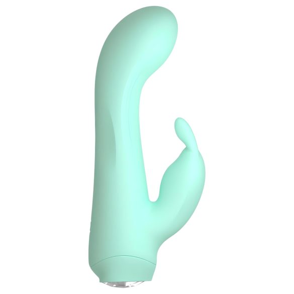 Cuties Mini 4 - vattentät, uppladdningsbar, kanin-vibrator (grön)