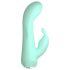 Cuties Mini 4 - vattentät, uppladdningsbar, kanin-vibrator (grön)