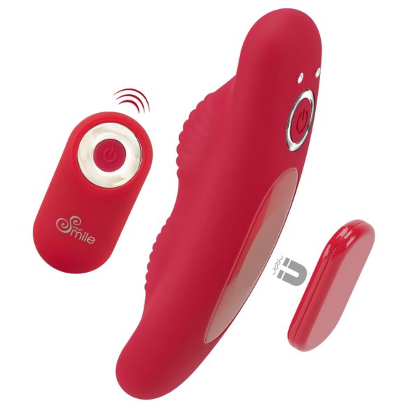 Smile - uppladdningsbar, trådlös trosvibrator (röd)