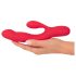 Smile Thumping Rabbit - uppladdningsbar 3-motors vibrator (röd)