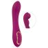 Javida - Pumpbar vibrator med dubbla motorer (lila)