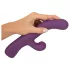 Javida - kanin vibrator 3-i-1 - vattentät silikon - lila