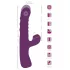 Javida - kanin vibrator 3-i-1 - vattentät silikon - lila