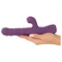Javida - kanin vibrator 3-i-1 - vattentät silikon - lila