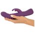 Javida - Stötvibrator med klitorisstimulator (lila)