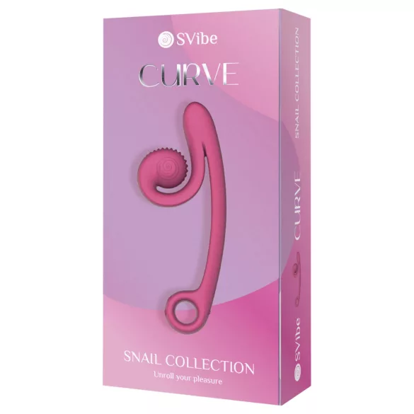 Snail Vibe Curve - 2-i-1 klitorisstimulator (rosa)