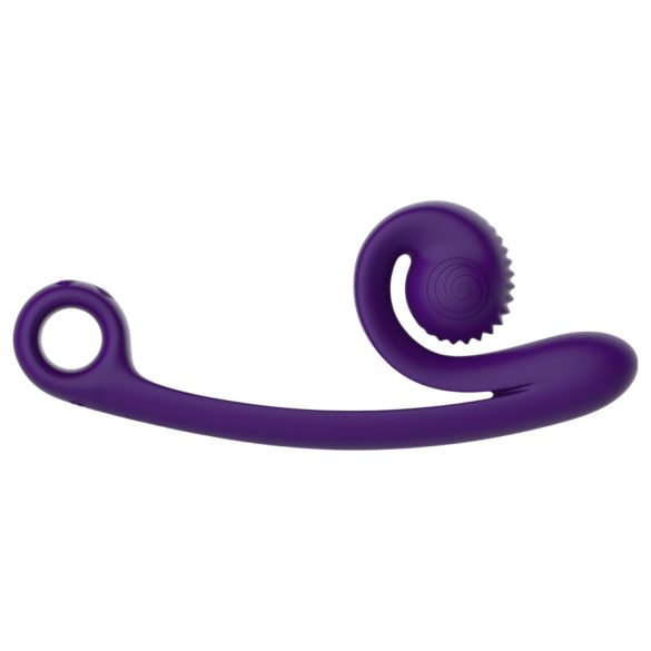 Snail Vibe Curve - vibrator med klitorisstimulator - 2i1 - lila