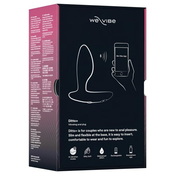 We-Vibe Ditto+ - uppladdningsbar analvibrator - svart
