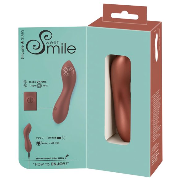 Smile - mini G-punkt vibrator - flexibel - brons