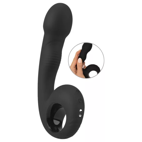 Black Velvets - vibrator för G-punkt och prostata - svart
