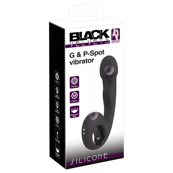 Black Velvets - vibrator för G-punkt och prostata - svart