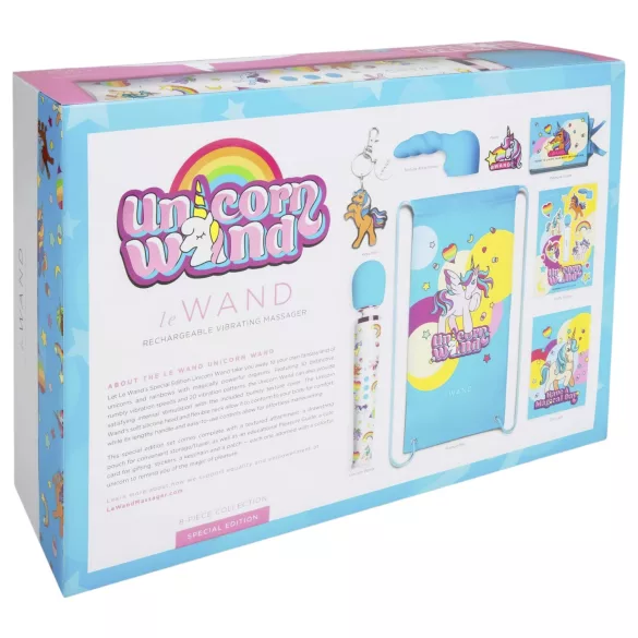 le Wand Unicorn - massagevibrator set - regnbågsfärgad