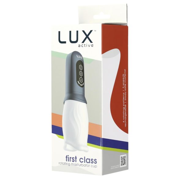 LUX Active First Class - roterande masturbator - vit/grå