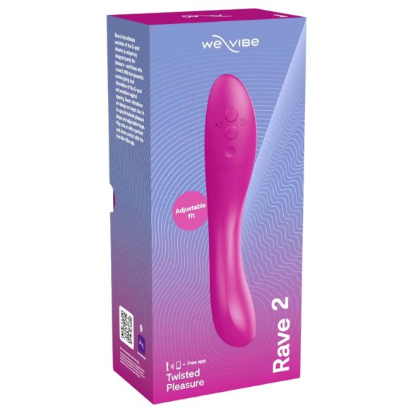 We-Vibe Rave 2 - G-punkt vibrator - uppladdningsbar - rosa