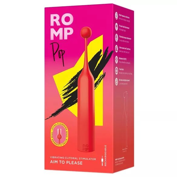 ROMP Pop - minivibrator för klitoris - röd