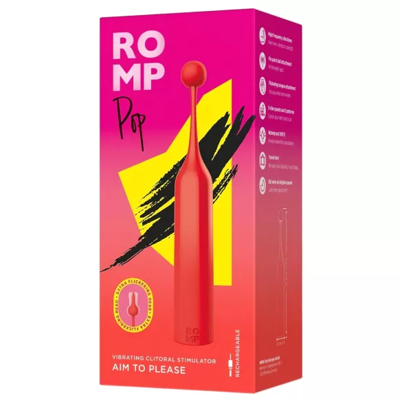 ROMP Pop - minivibrator för klitoris - röd