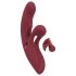 Javida 2-i-1 Rabbit - Uppladdningsbar Klitorisstimulerande Vibrator (Röd)