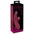 Javida 2-i-1 Rabbit - Uppladdningsbar Klitorisstimulerande Vibrator (Röd)