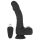 Naked Addiction - snurrande, stötande svart realistisk vibrator