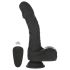 Naked Addiction - snurrande, stötande svart realistisk vibrator