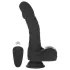 Naked Addiction - realistisk vibrator med rotation och stöt - svart