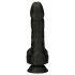 Naked Addiction - snurrande, stötande svart realistisk vibrator