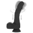 Naked Addiction - realistisk vibrator med rotation och stöt - svart