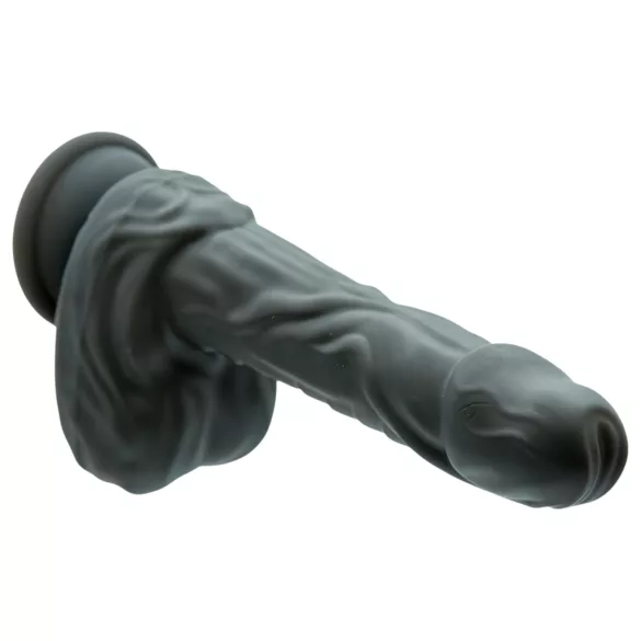 Naked Addiction - realistisk vibrator med rotation och stöt - svart