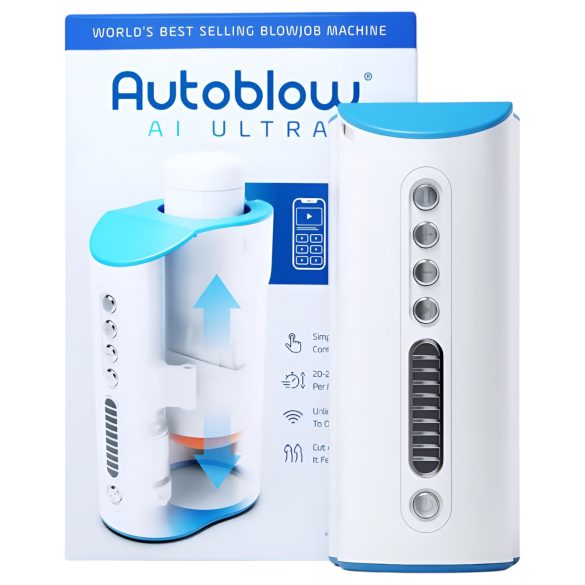 Autoblow A.I. Ultra - nätdriven supermjuk onanomaskin (vit)