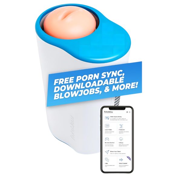 Autoblow A.I. Ultra - automatisk onaniprodukt munmasturbator - vit