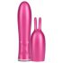 Durex Tease & Vibe - stavvibrator med kanin klitorisstimulator - rosa