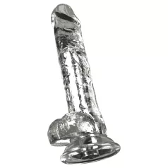 Crystal - Vibrator med sugkopp (genomskinlig)