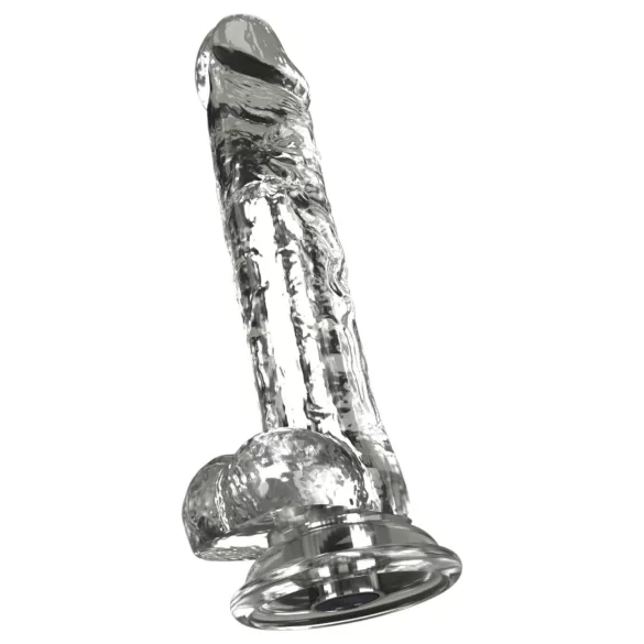 Crystal - Vibrator med sugkopp (genomskinlig)
