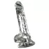 Crystal - Vibrator med sugkopp (genomskinlig)