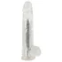 Crystal - Vibrator med sugkopp (genomskinlig)