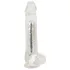 Crystal - Vibrator med sugkopp (genomskinlig)