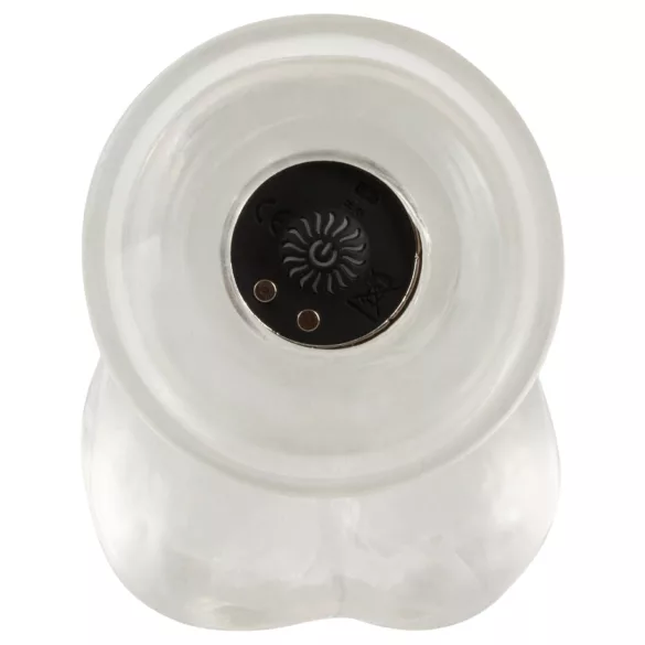 Crystal - Vibrator med sugkopp (genomskinlig)