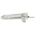 Crystal - Vibrator med sugkopp (genomskinlig)