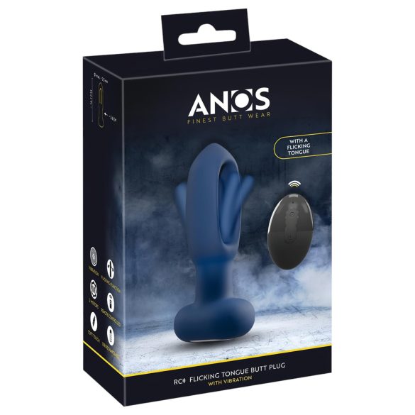 ANOS - analvibrator med tungform - blå