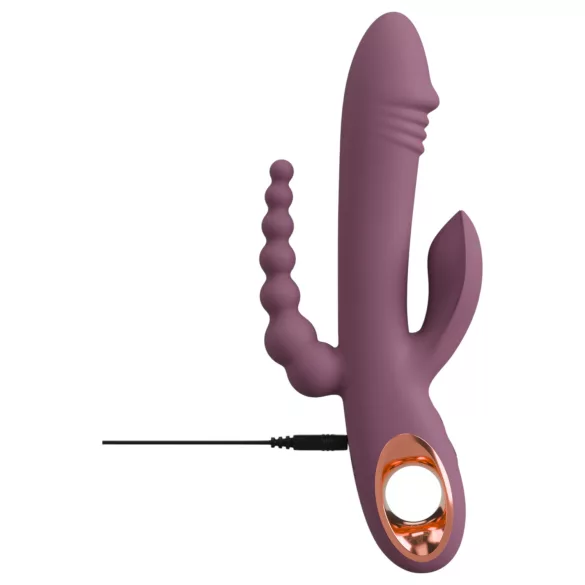 You2Toys - vibrator med tre armar - uppladdningsbar - lila