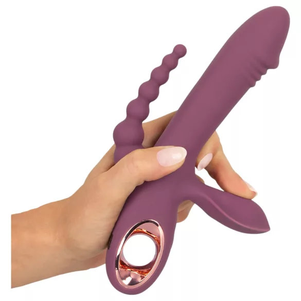 You2Toys - vibrator med tre armar - uppladdningsbar - lila
