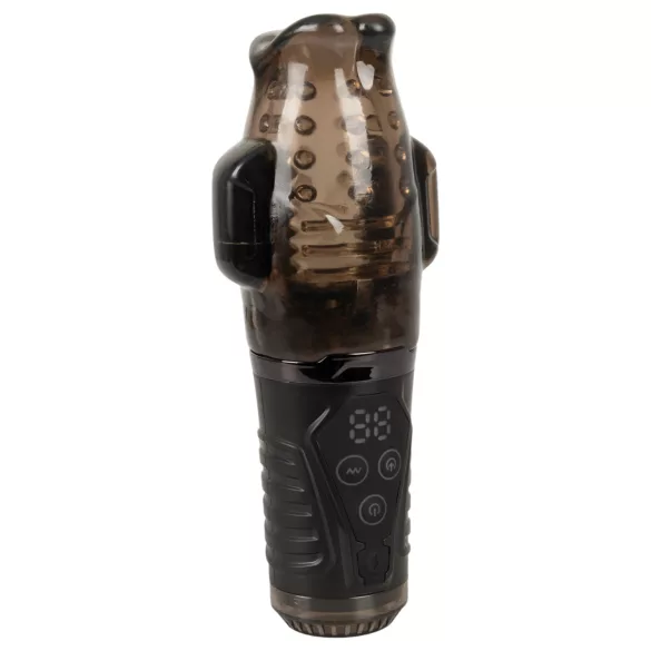 Stroker - masturbator med sug och vibration - grå