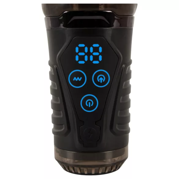 Stroker - masturbator med sug och vibration - grå