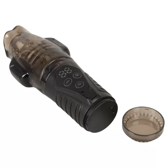 Stroker - masturbator med sug och vibration - grå